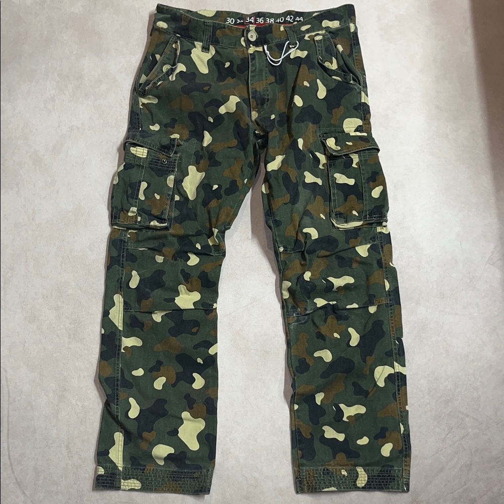 Denim House Camouflage Cargo Pants